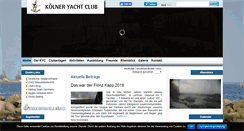 Desktop Screenshot of koelneryachtclub.de