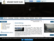 Tablet Screenshot of koelneryachtclub.de